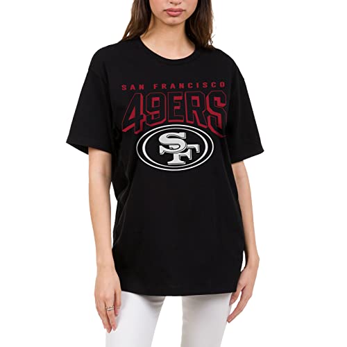 Junk Food Clothing x NFL - San Francisco 49ers - Bold Logo - Unisex Adult Short Sleeve Fan T-Shirt for Men and Women - Size X-Large - Image 2