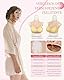 Peikey Silikon Brüste, [Kurze Version] Künstliche Brüste mit Geeignete BH, Realistisch Silikonbrustplatten Brustformen für Crossdresser, Weißer Hautton-Leichte Baumwollfüller, B Körbchen