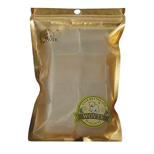 Image of SD Card Holder, WOVTE Plastic SD MMC SDHC PRO Duo Memory Card case Holder Jewelery Case Transparent White Pack of 20