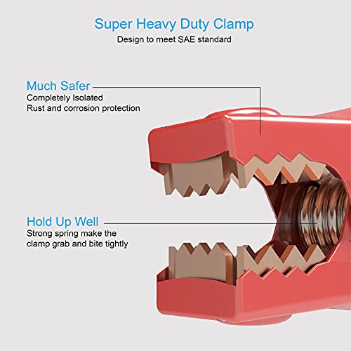 Topdc 4 Gauge 20 Feet Jumper Cables Set With Ul-Listed Clamps For Car, Suv And Trucks Battery, Heavy Duty Automotive Booster Cables For Jump Starting Dead Or Weak Batteries With Carry Bag #TOP1