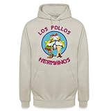 Unibly Los Pollos Hermanos Breaking Bad Heisenberg Felpa con cappuccio, pietra naturale, L
