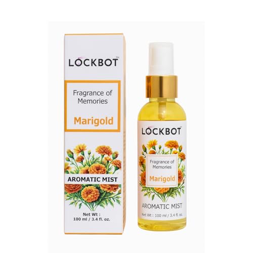 Image of Marigold Aromatic Mist Air Freshener Spray 100ml For Inviting Positive Energy & Mental Calm | Toxin-Free Natural Purifying Room Freshener | Aromatherapy for Home, Spiritual, Meditation, Yoga