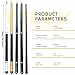 YEUEK Carbon Fiber Pool Cue Stick 12.5mm Tip,Low DeflectionBilliard Cue Sticks Pool Sticks with 3/8 * 8 Pin,58