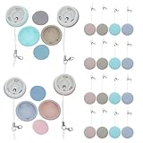 HEALSOPTHY 20 Stück 20 Stück Macaron Handy Bildschirmreiniger Reinigungstücher mit Schlüsselanhänger Mikrofaser für Smartphones Brillen Kameralinsen und Laptop Displays Tragbar für Unterwegs