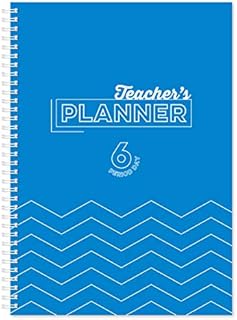 Silvine A4 Teacher's Academic Planner with Durable Hardback Covers and 204 x6 Period Planner Pages, Blue