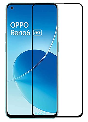 Image of D+ / 11D Tempered Glass for OPPO Reno 6 5G (Black) Edge to Edge, 9H, 2.5D, 0.3mm, Full Glue, Full HD, Cover /Case Friendly Anti Scratch Screen Protector Guard with Easy Installation Kit