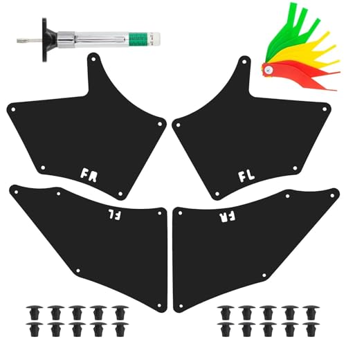 Protector de cejas de rueda y clips de guardabarros para Toyota Tacoma 2005-2023 falda frontal