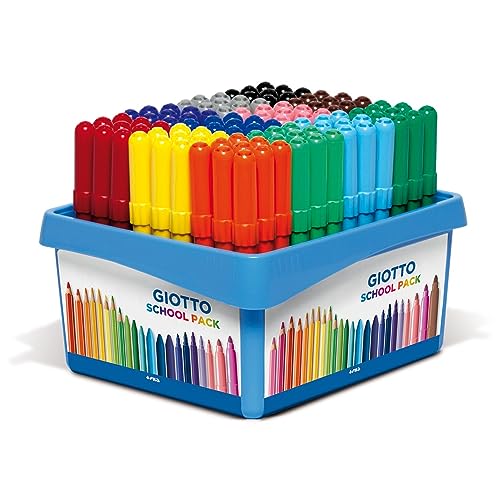 Giotto 5240 00 – Turbo Maxi 108 szt. pudełko szkolne, sortowane pod względem koloru