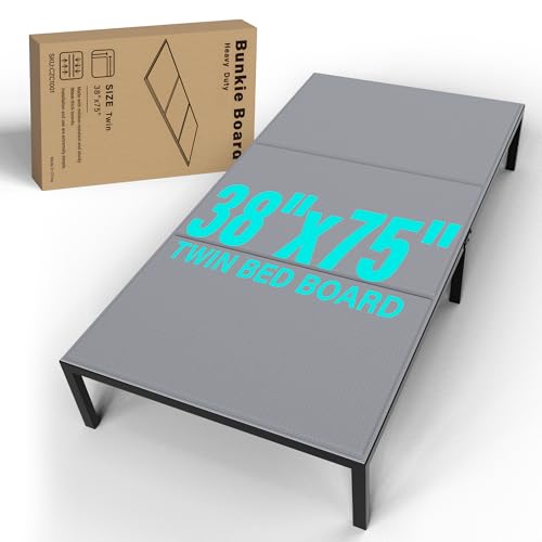 ZEKOO Bunkie Board Twin Size 38''x 75'': Folding Low Profile 10mm...