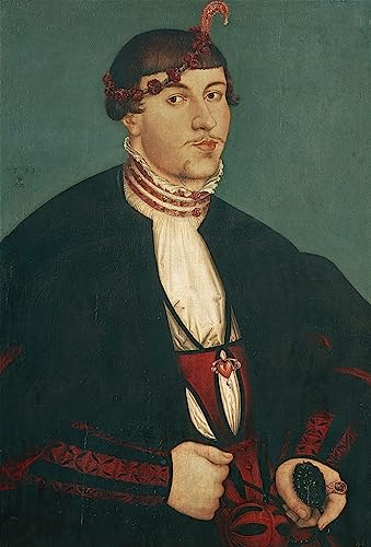 Impression d'affiche Lucas Cranach l'Ancien art portrait de noblesse toile 60x90cm