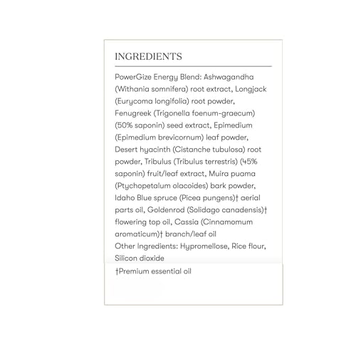 Image of Young Living - PowerGize 60 Capsules | Active Lifestyle Support Supplement for Men & Women | Supports Muscles and Energy