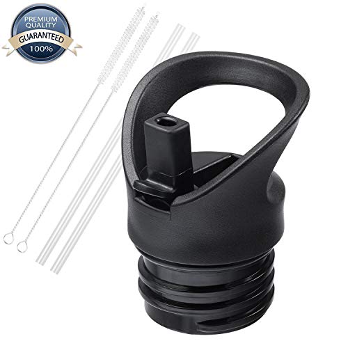 Straw Lid for Hydro Flask Standard Mouth Water Bottle, Sports Cap Replacement Top