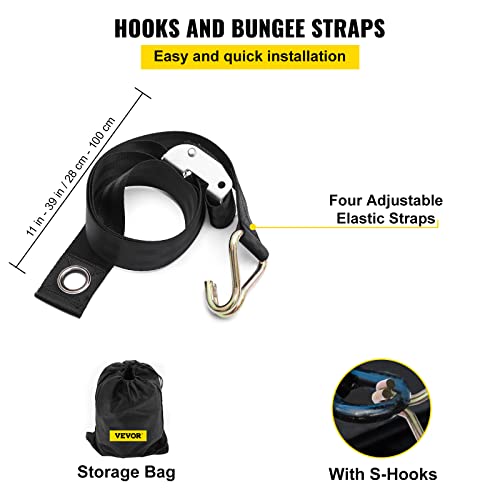 Mophorn 50" X 66" Cargo Net With Cam Buckles & S-Hooks, Cross Strap Truck Bed Cargo Net 4.2' X 5.5', Heavy Duty Cargo Nets Capacity 1100Lbs For Pickup Trucks Trailer Suv Jeeps #TOP4