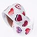 Lot Of 100 Assorted Valentines Heart Design Stickers