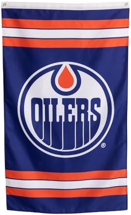 Calhoun NHL Officially Licensed Indoor Team Logo Wall Banner - Edmonton Oilers (30" by 50")