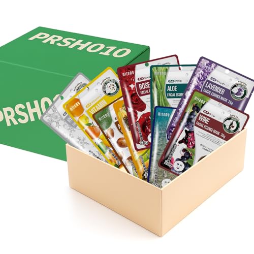 MITOMO SKINCARE お財布に優しい 全9種10枚セット 個別包装 うる肌フェイスパック 集中保湿 スキンケア 潤い ぷるぷる肌実感 水分チャージ 【PRSH0010-A】