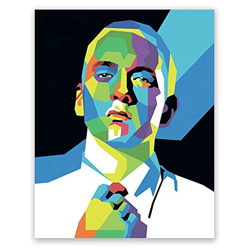 Eminem Poster – Rap Icon Wall Print – Marshall Mathers Pop Art Home