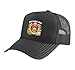 Hay Girl Hay Highland Cow Cowgirl Pink Hat Women Trucker Hat with Adjustable Mesh Back, Black