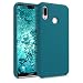 Produktbild kwmobile Hülle kompatibel mit Huawei P20 Lite Hülle - Silikon Handy Case - Handyhülle weiche Oberfläche - kabelloses Laden - Petrol matt