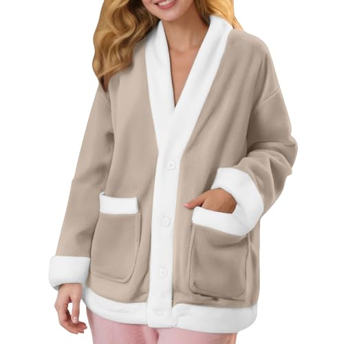 Cardigan à manches longues en tricot doux ouvert sur le devant décontracté