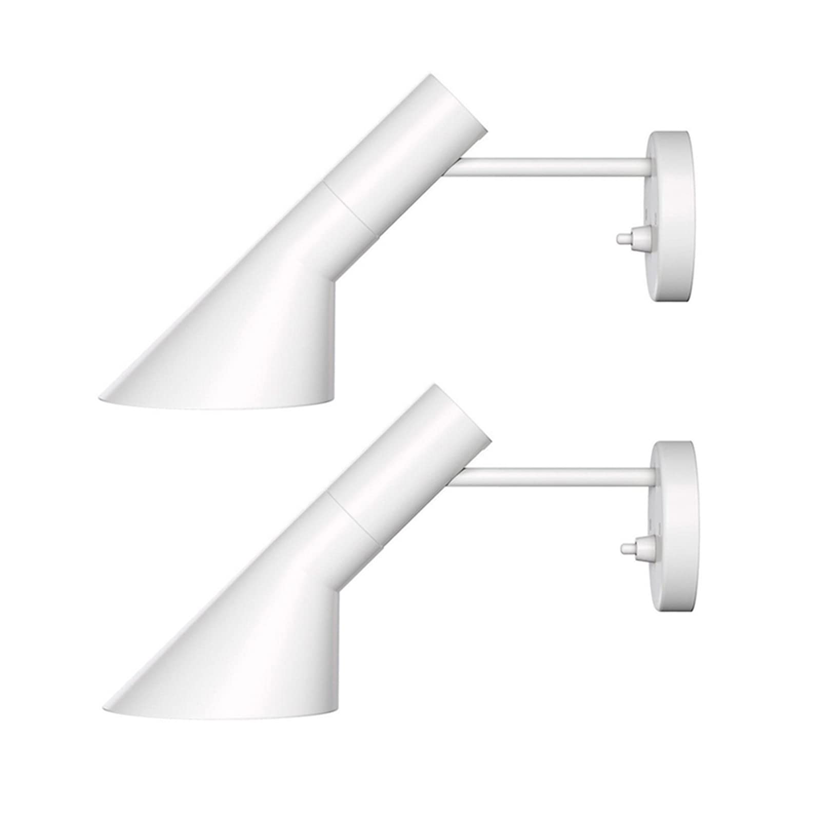 Juego de 2 apliques de iluminacion de pared modernos de metal industrial negro