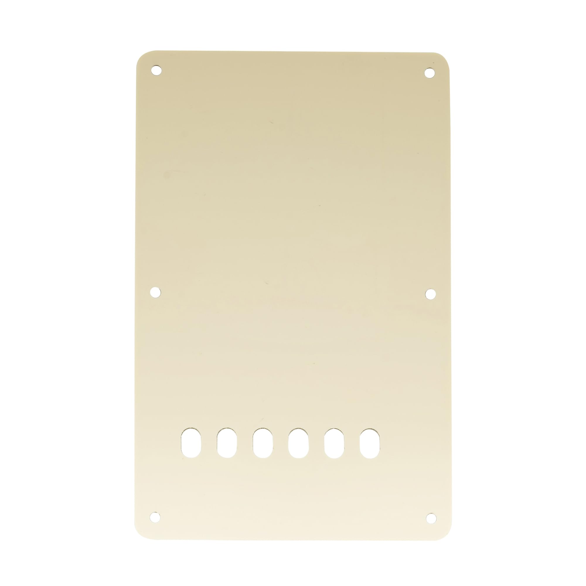 Musiclily 6 Hole ST Back Plate Tremolo Cavity Cover for China Squier Electric Guitar 3Ply Cream - Image 3