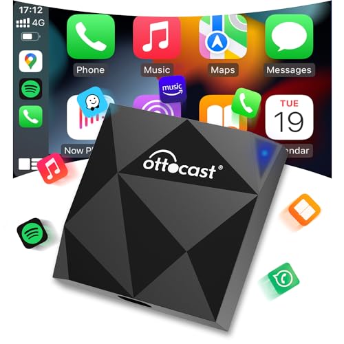 CarPlay inalámbrico OTTOCAST: adaptador sin cable Plug and Play para actualizar tu iPhone