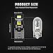 KAFEEK 20x T10 Wedge 194 168 2825 W5W LED Bulbs, Super Bright 3-3030 Chipset, CAN-Bus Error Free, Interior Lights, License Plate Dome Map Door Courtesy Park Lights,Xenon White