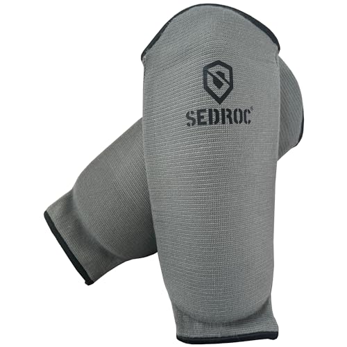 image for Sedroc Elite Forearm Guards Padded Arm Sleeves - Pair (S), Gray, Small
