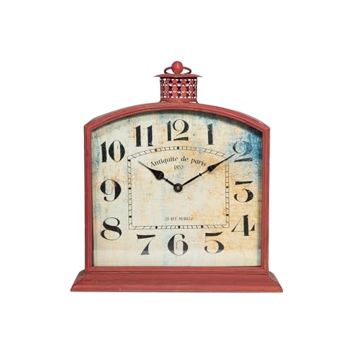 Reloj de mesa de hierro hecho en Italia estilo vintage 3