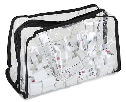 Mah Jongg Direct Red & Silver MJ Designer Logo Soft Replacement Case, Includes Two Matching Wraps and a Bonus Bag, (Replacement Soft Case Only - Tiles, Trays, Racks and Pushers not Included)