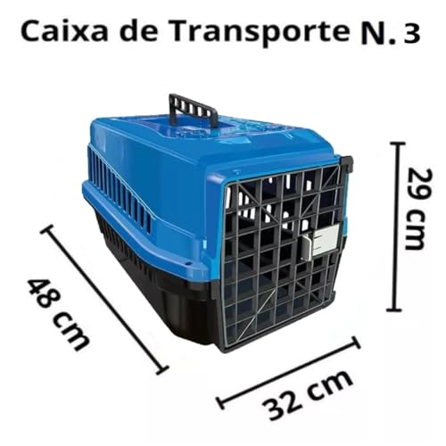 Genérico, Caixa de Transporte Para Animais N3 Cachorros e Gatos Azul