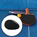 Yiju Table Tennis Racket Cover Carrying Bag Protect Cover Table Tennis Storage Bag for Travel Competition, Black