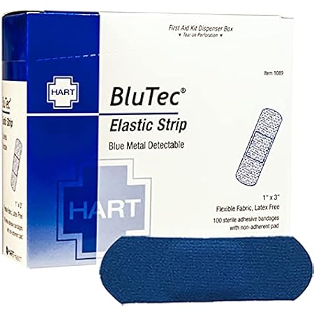 Buy Detectast Blue Plasters Universal, Metal Detectable And Waterproof Plasters Essential For Catering First Aid Kit In Food Handling Environments Kitchen Aid 25 X 72 Mm 100 Strips - View #6