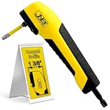 JNB Pro Right Angle Drill Attachment, 90 Degree Compact Drill Adapter with Magnetic Socket, Torque Impact Driver & Screwdriver for Stubborn Screws – Lightweight 1.4 Slim Profile Toolbox Essential