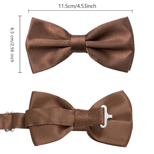 Image of habibee Suspenders and Bow Tie Set for Men, Adjustable Elastic Braces with Y-Back, Diverse Colors, Strong Clips