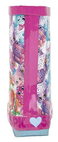 Shopkins Girls Pink Thick Rubber Wellies Snow Boots UK Child Size 102