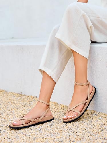 Image of Coutgo Women's Strappy Flat Sandals