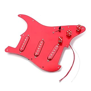 PWANG Chargé Préwired SSS PickGuard Alnico V Ramassages pour Accessoires De Guitare Électrique De Guitare Strat… - Les Beatles, Paul McCartney, John Lennon, RIngo Starr, George Harrison PWANG Chargé Préwired SSS PickGuard Alnico V Ramassages pour Accessoires De Guitare Électrique De Guitare Strat… – Image 2
