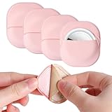 4 Artículos Funda para Airtag, Funda Protectora Completa para Airtag,Compatible con Los Dispositivos Apple AirTag, Incluye Adhesivo 3M,para Coches,Drones,Cámaras,Bicicleta,Esquís y Maletas (Rosa)
