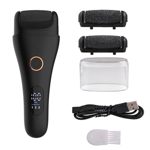 Râpe électrique pour pieds avec LED rechargeable USB et têtes de meulage