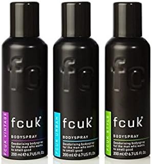 FCUK Bodyspray Deodorant Trio Urban + Vintage + Style 200ML X 3