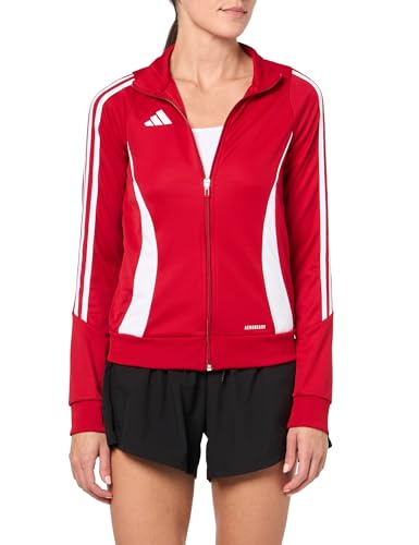 adidas Women's Tiro 24 Training Jacket, Team Power Red/White, Medium