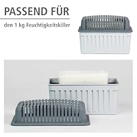 WENKO Nachfüllpack für Feuchtigkeitskiller 1kg, Granulatblock für Raumentfeuchter, fasst bis zu 1,4 l Feuchtigkeit, laborgeprüft, reduziert Schimmel & Gerüche, Weiß – Ansicht 5