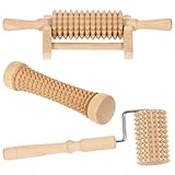 Bütic Holz Massagerollen Wellness Massage, Artikel:3er Set