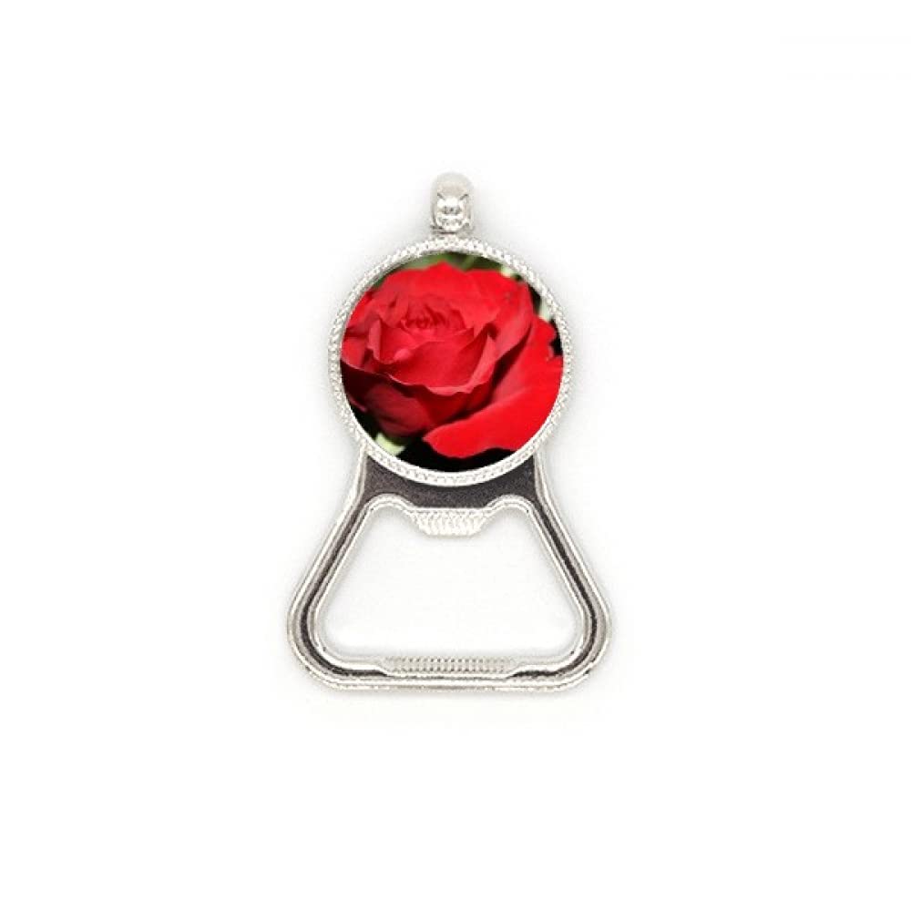 Ouvre-bouteille à motif roses rouges en inox idéal pour vos apéritifs de jardin