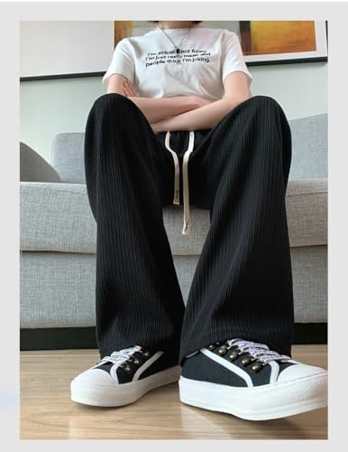 Women's Striped Wide Leg Pants with Drawstring, Suitable for Casual and Beach wear2