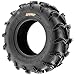 Pair of 2 SunF A050 AT 25x11-10 ATV UTV Deep Mud Terrain Tires, 6 PR, Tubeless