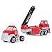 Tonka Steel Classics Hook N’ Ladder Fire Truck – Made with Steel & Sturdy Plastic, Red Toy Construction Truck, Boys and Girls, Kids, Toddlers, Ages 3+