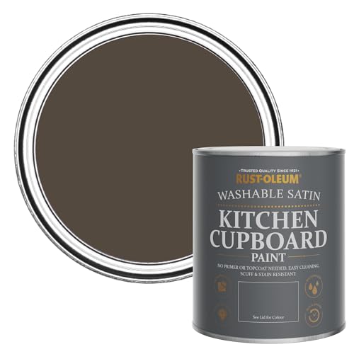 Rust-Oleum Kitchen Wood, Cupboard and Cabinet Paint in Satin Finish - LockWood, Cupboard 750ml